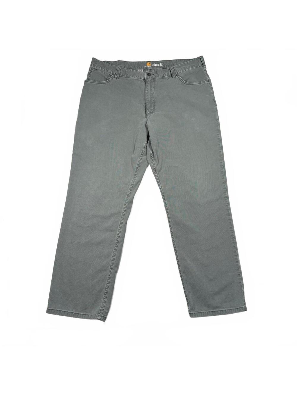 Carhartt Relaxed Fit Men's Green Canvas Work Pants Size 40x32